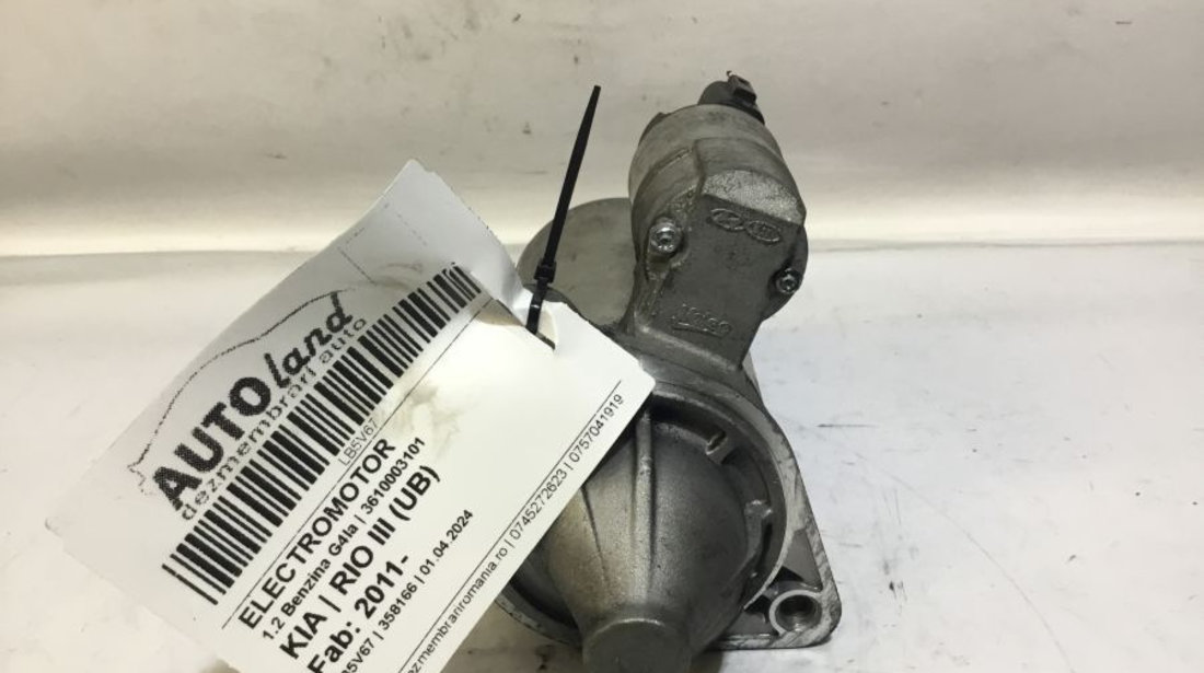 Electromotor 3610003101 1.2 Benzina G4la Kia RIO III UB 2011