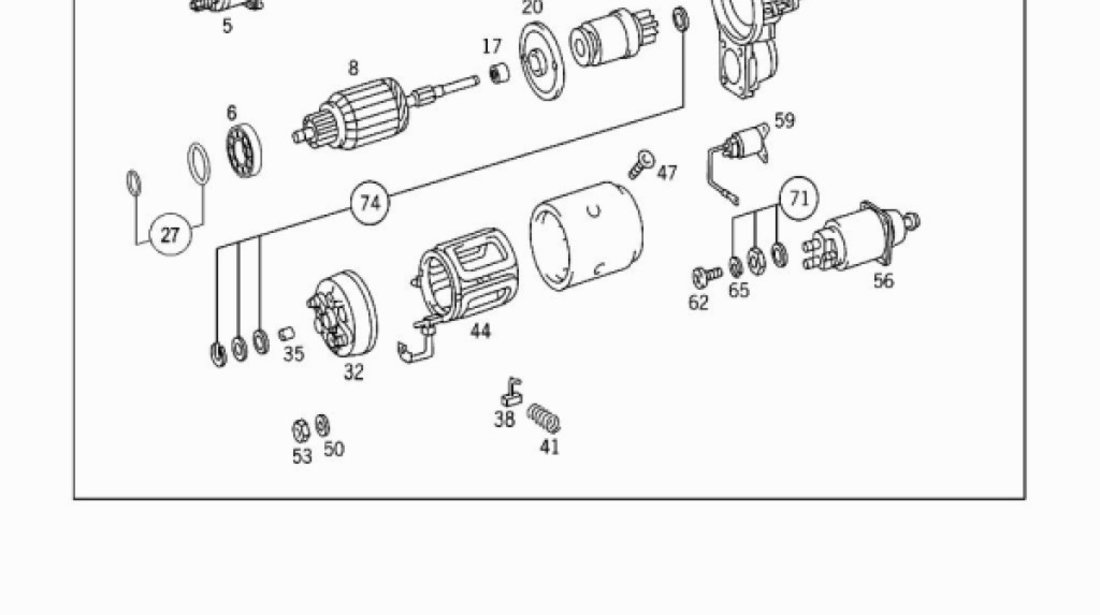 Electromotor 6,2 kw Mercedes Actros motor 11,9TD (OM.541) LAUBER 004 151 94 01