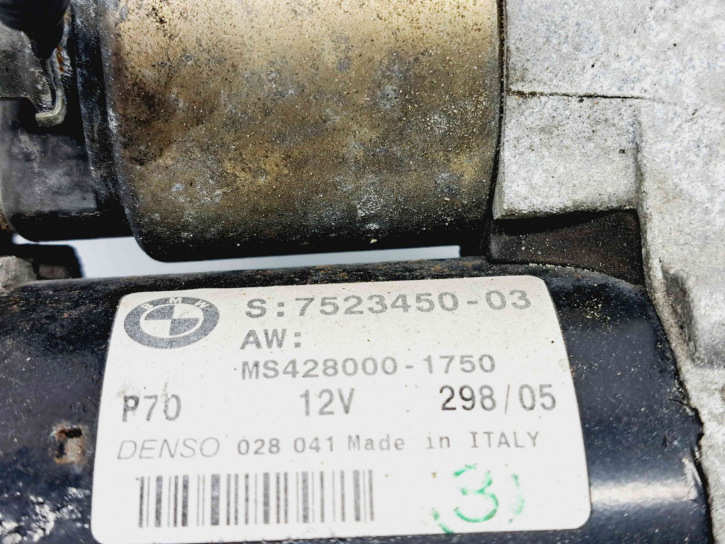 Electromotor 9 dinti Bmw 1 (E81, E87) [Fabr 2004-2010] 7523450 1.6 B N45B16A 85KW / 115CP 1.6 B N45B16A85KW / 115CP
