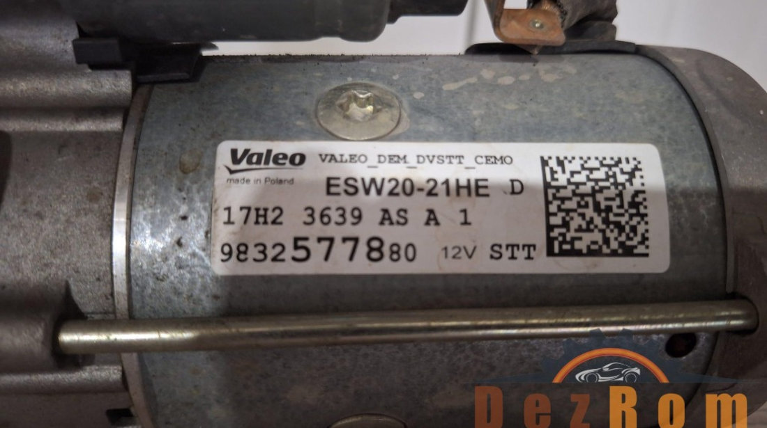 Electromotor 9832577880 Peugeot 308 II SW 1.5 BlueHDi 102 cai YHY (DV5RD)