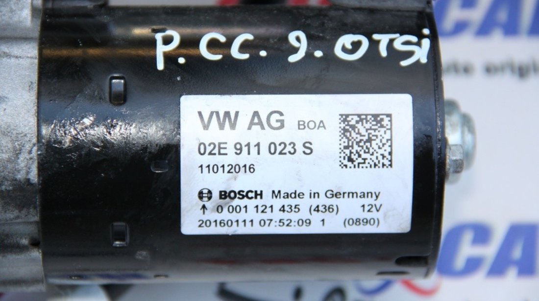 Electromotor Audi A3 8V 2.0 TSI cod: 02E911023S model 2014