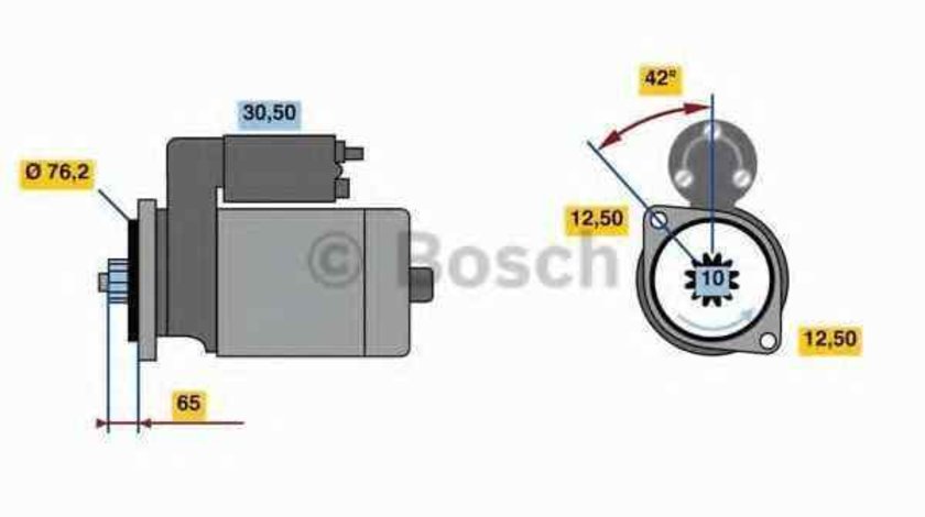 Electromotor AUDI A3 Cabriolet 8P7 BOSCH 0 986 020 260