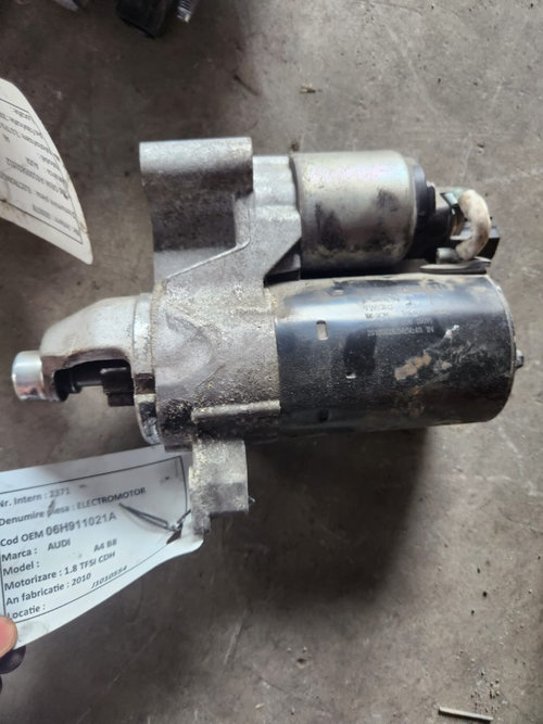 Electromotor Audi A5 8T model 2008 - 2015 2.0 TSI cod: 06H911021A