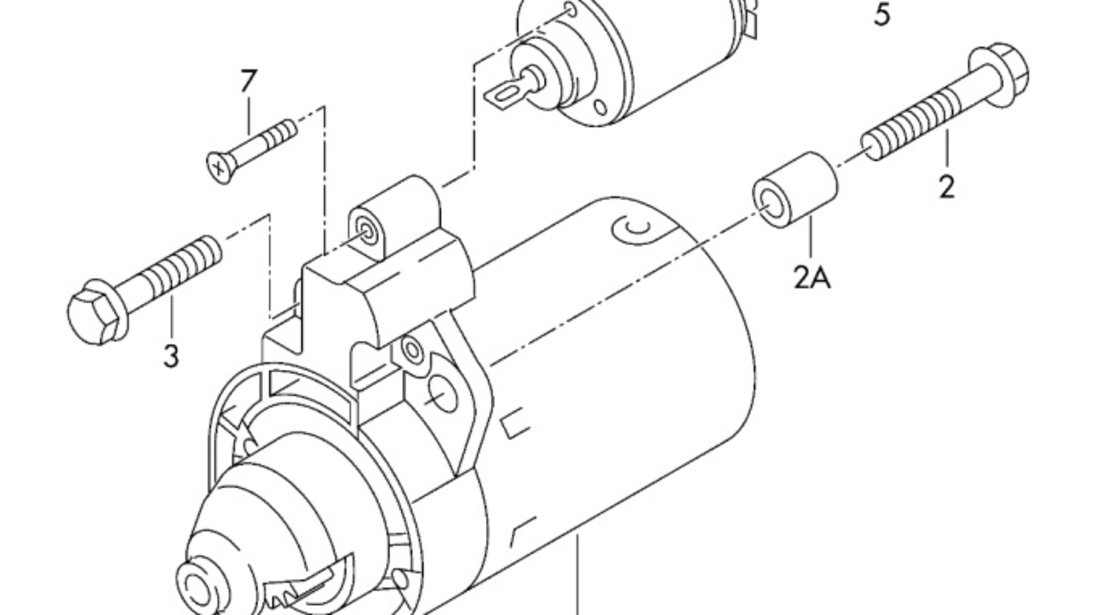 Electromotor Audi A5 (8T3) Sportback Coupe 2009 OEM 06H911021A