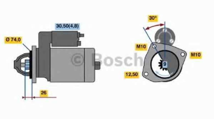Electromotor AUDI A8 4E BOSCH 0 001 108 237