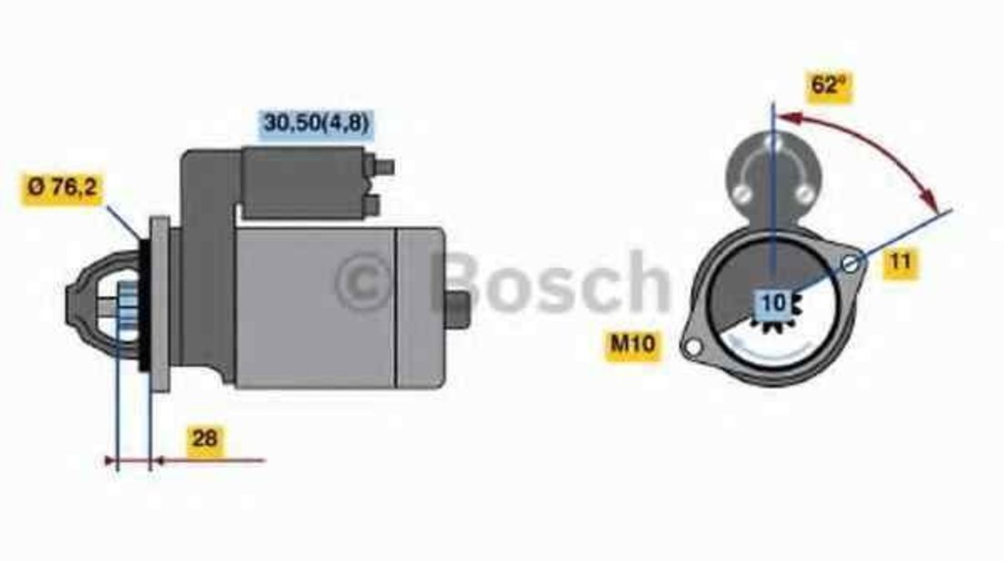 Electromotor AUDI A8 (4E_) BOSCH 0 001 109 260