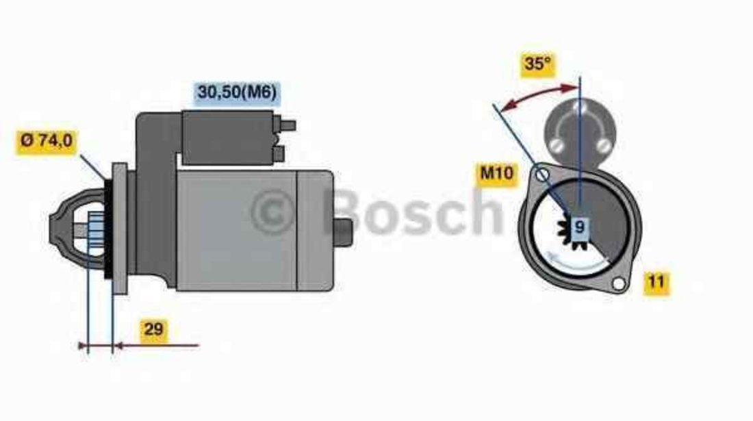 Electromotor AUDI A8 (4E_) BOSCH 0 986 024 120