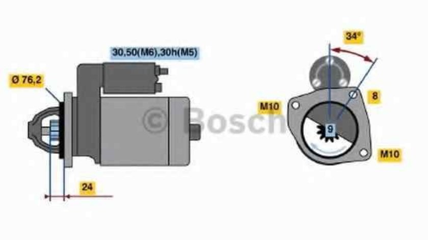 Electromotor BMW 3 Cabriolet (E36) BOSCH 0 001 107 442