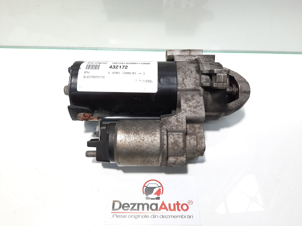 Electromotor, Bmw 3 (E90) [Fabr 2005-2011] 2.0 d, 7801203-03, 0001115069 (id:432172)