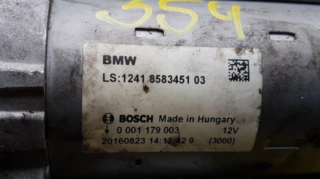 Electromotor BMW Seria 3 (2011->) [F30] 0001179003