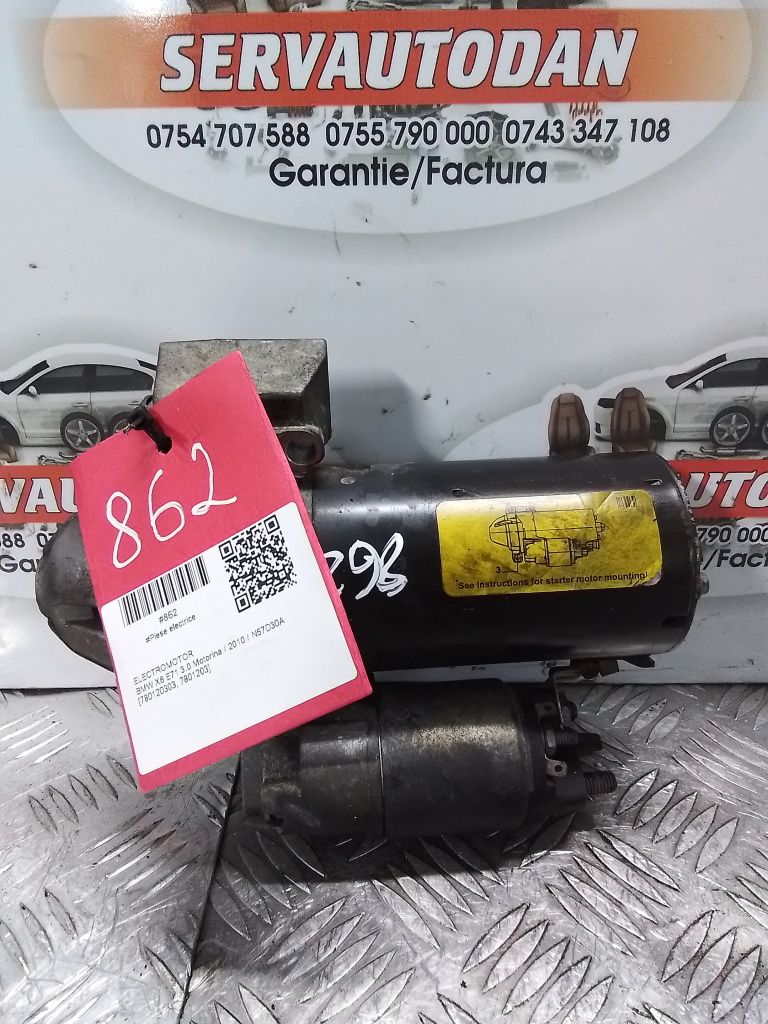 Electromotor BMW X6 (2008-2014) [E71, E72] 3.0 Motorina 2010, 780120303 / 7801203 / 0001115069