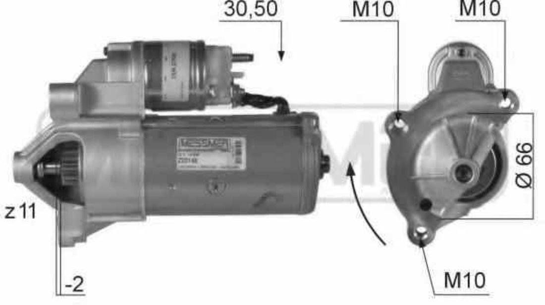 Electromotor CITROËN JUMPER bus 230P Producator ERA 220148