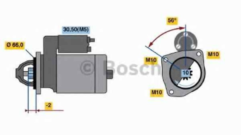 Electromotor CITROËN JUMPER bus 230P Producator BOSCH 0 986 018 310