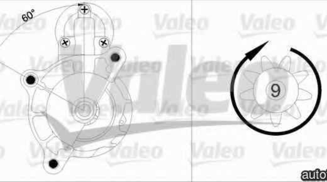 Electromotor CITROËN JUMPER caroserie 230L VALEO 455899