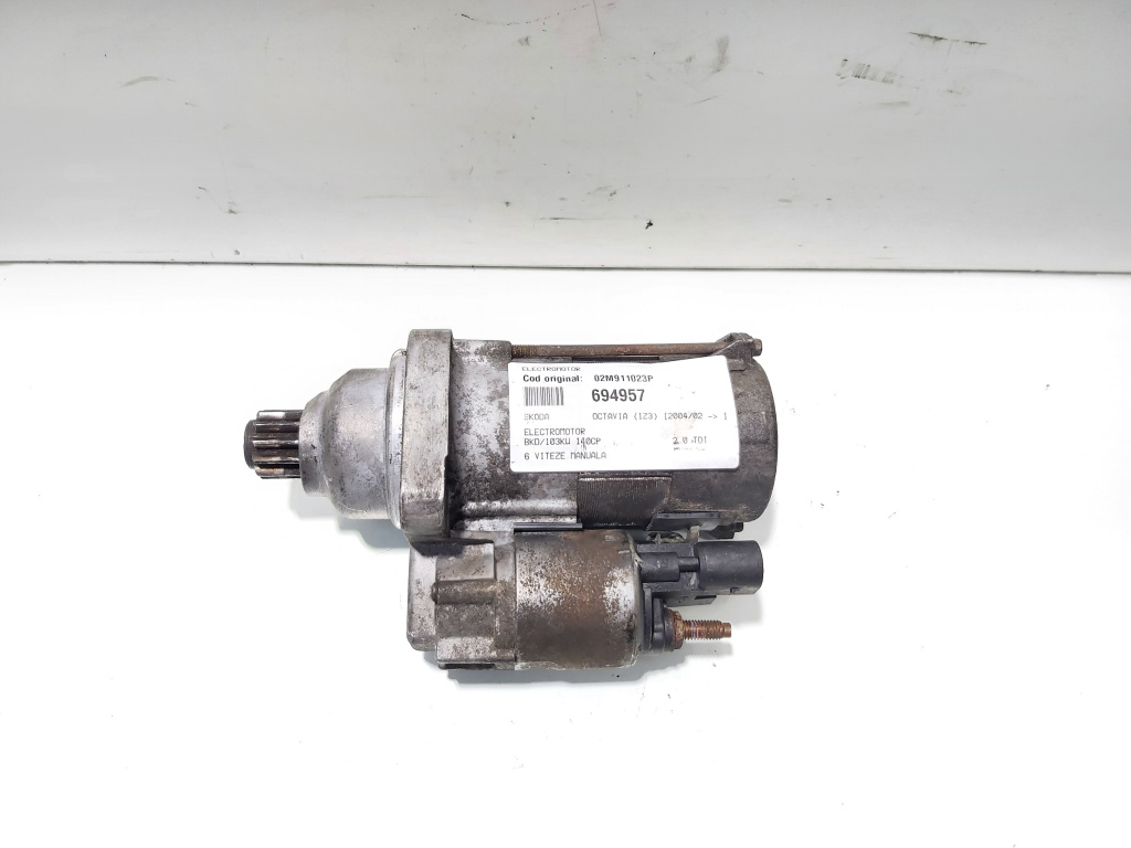 Electromotor, cod 02M911023P, Skoda Octavia 2 (1Z3), 2.0 TDI, BKD, 6 vit man (id:694957)