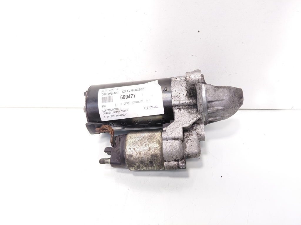 Electromotor, cod 1241-7796892-02, Bmw 3 (E90) 2.0 diesel, 204D4, 6 vit man (id:699477)