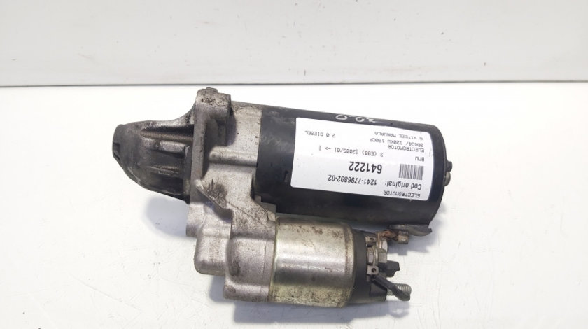 Electromotor, cod 1241-7796892-02, Bmw 3 (E90) 2.0 diesel, 204D4, 6 vit man (id:641222)