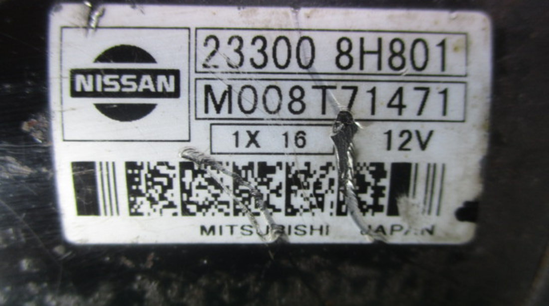 ELECTROMOTOR COD 233008H801 / M008T71471 NISSAN X-TRAIL T30 2.2 DCI FAB. 2001 - 2007 ⭐⭐⭐⭐⭐