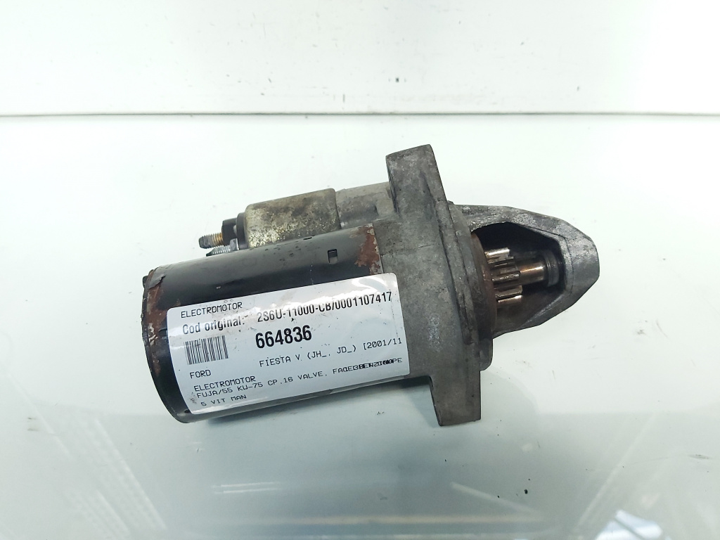 Electromotor, cod 2S6U-11000-CB, 0001107417, Ford Fiesta 5 1.3 benz, FUJA, 5 vit man (id:664836)