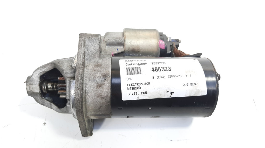 Electromotor, cod 7589350, Bmw 1 (E81, E87), 2.0 benz, N43B20A, 6 vit man (idi:486323)