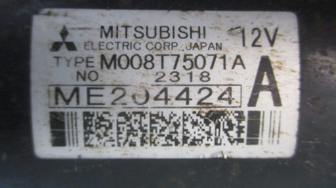 ELECTROMOTOR COD M008T75071A MITSUBISHI PAJERO SHOGUN III 3.2 DI-D FAB. 1999 – 2007 ⭐⭐⭐⭐⭐