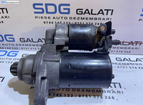 Electromotor cu 10 Dinti Audi A2 1.4 BBY AUA 2000 - 2005 Cod 02T911023G 0001120400 [B3605]