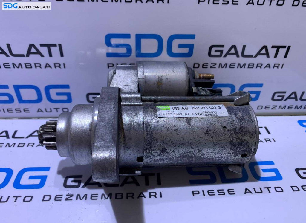 Electromotor cu 10 Dinti Audi A3 8P Quattro 4x4 2.0 TDI BMN CFGB CBBB 2004 - 2013 Cod 02Z911023G D6GS11 [B3625]