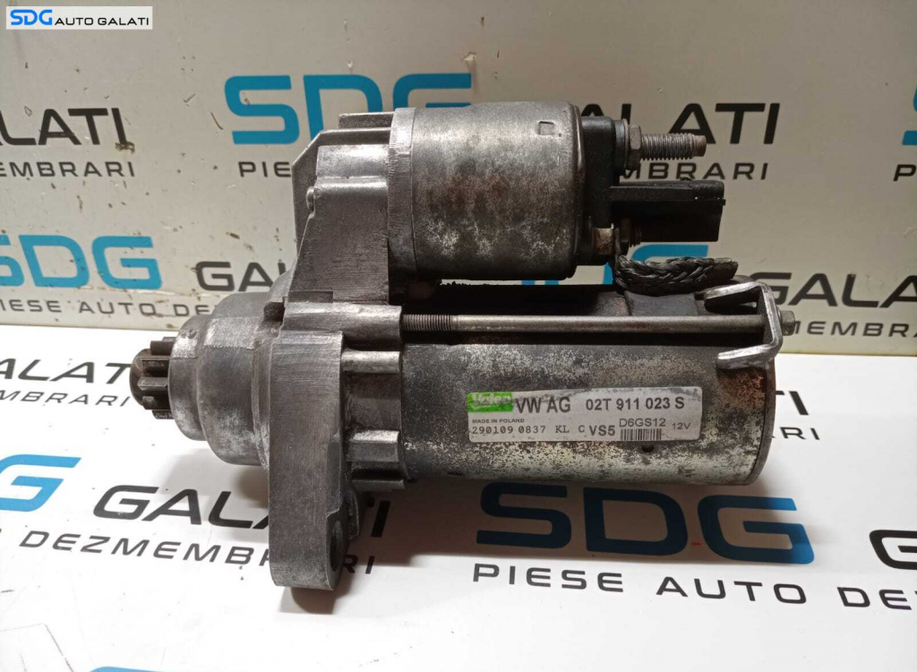 Electromotor cu 10 Dinti Seat Leon 1P 1.4 BXW CGGB 2006 - 2013 Cod 02T911023S D6GS12 [B3618]