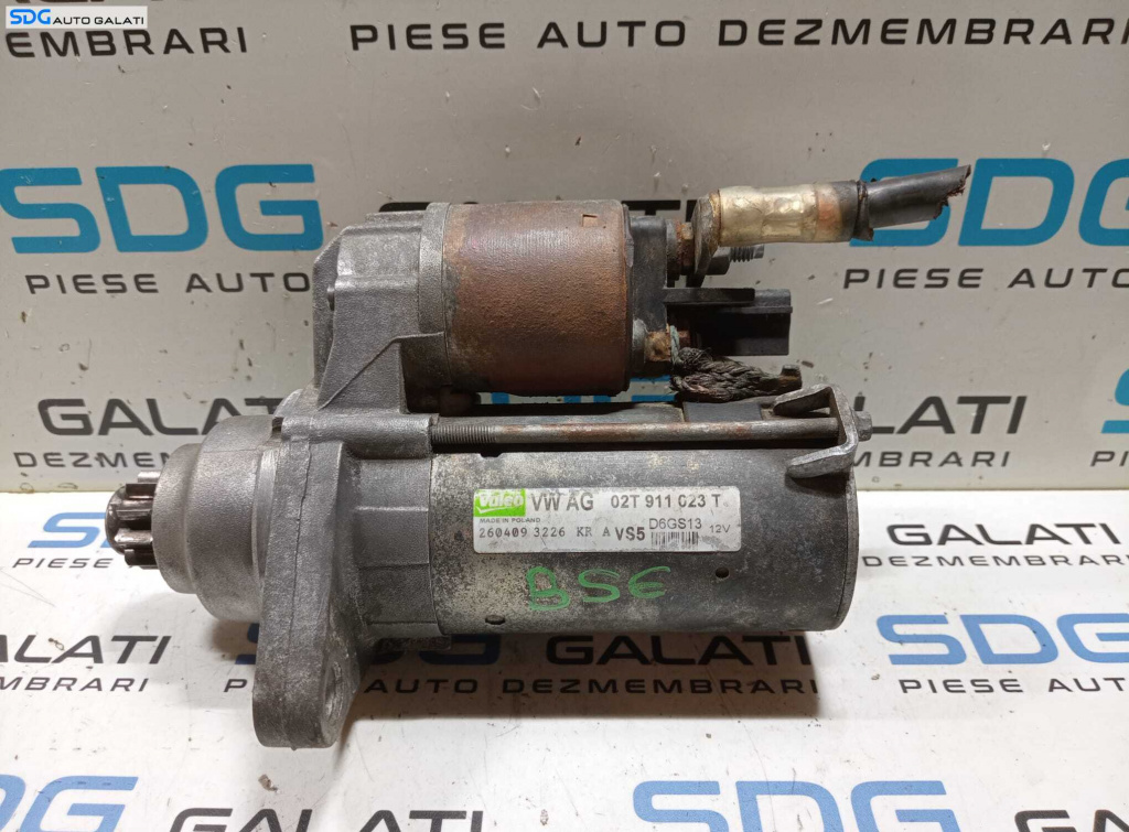 Electromotor cu 10 Dinti Skoda Fabia 2 1.6 B BSF BSE 2007 - 2010 Cod 02T911023T [M5839]