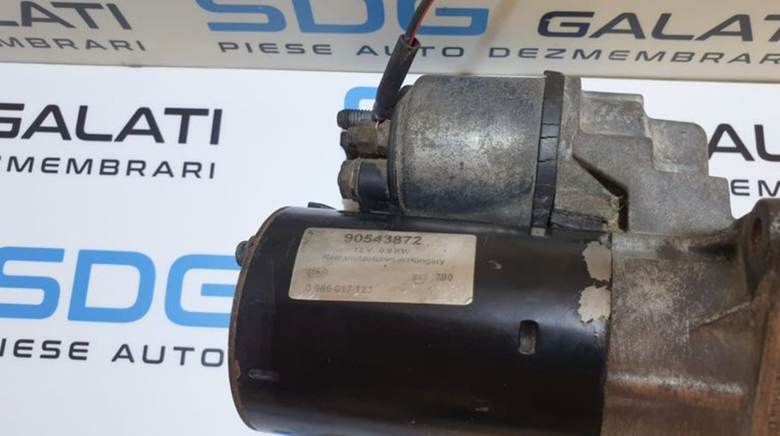 Electromotor cu 9 Dinti Opel Astra F 1.4 i 1998 - 2005 Cod 90543872 0986017123