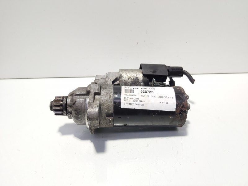 Electromotor cu Start Stop, cod 02M911024C, VW Golf 6 (5K1), 2.0 TDI, CFF, 6 vit man (id:626785)