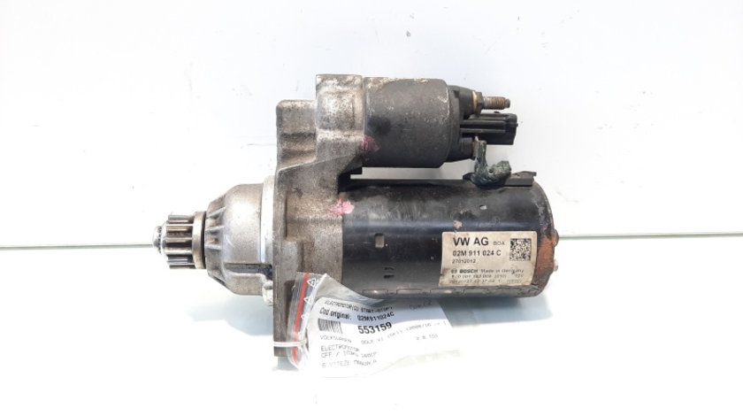 Electromotor cu Start- Stop, cod 02M911024C, Vw Golf 6 (5K1) 2.0 TDI, CFF, 6 vit man (id:553159)