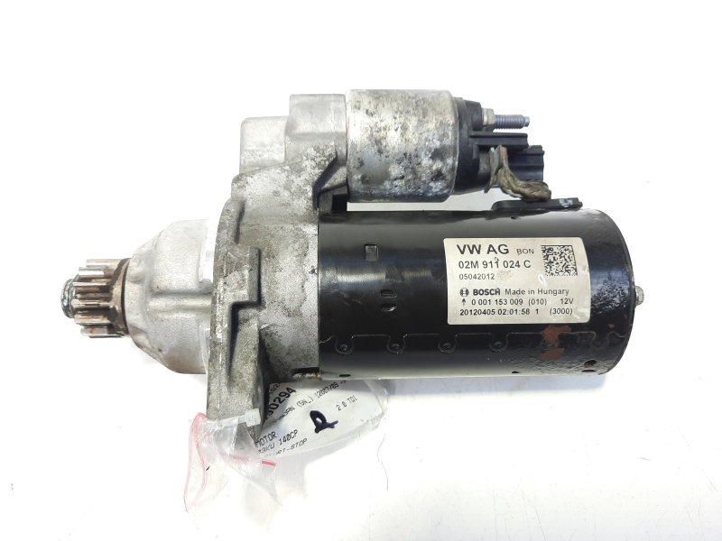 Electromotor cu Start-Stop, cod 02M911024C, VW Tiguan (5N), 2.0 TDI, CFF, 6 vit man (id:490294)