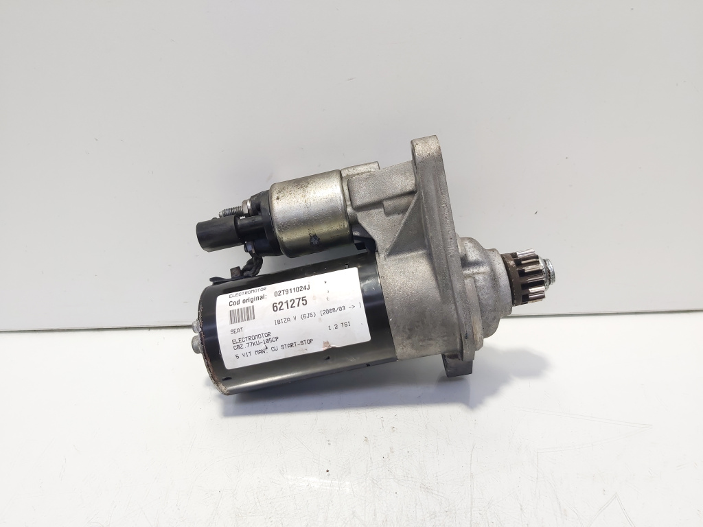 Electromotor cu Start Stop, cod 02T911024J, VW Polo (6R), 1.2 TSI, CBZ, 5 vit man (idi:621275)
