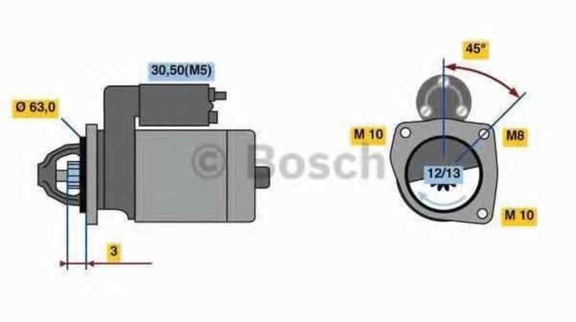 Electromotor DACIA LOGAN MCV (KS_) BOSCH 0 986 022 800