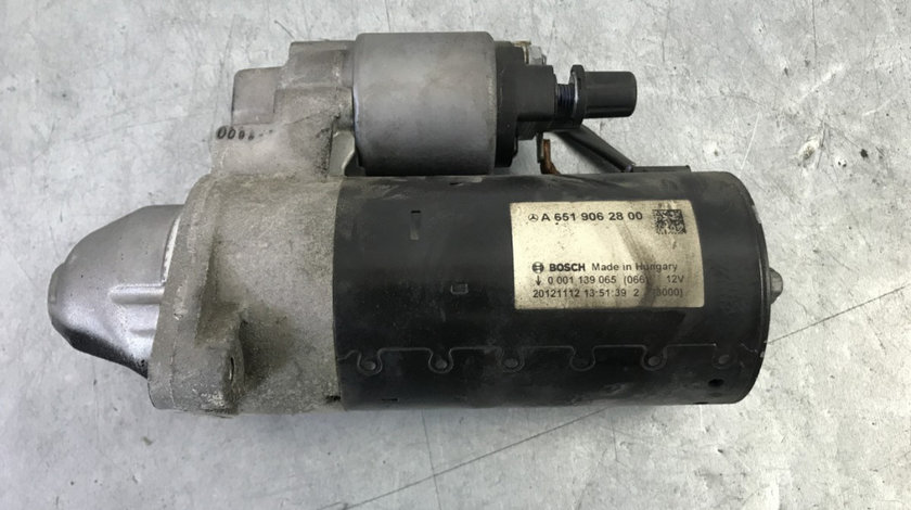 Electromotor demaror Mercedes-Benz E220 W212 CDI 7G-Tronic Plus, 170cp sedan 2012 (A6519062800)