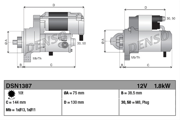 Electromotor Denso Honda DSN1387