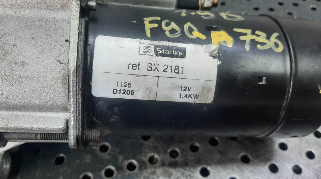 Electromotor f9qa736 1.9 dti renault megane 1 scenic 1 sx2181