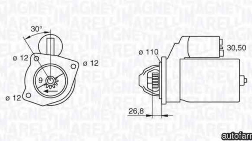 Electromotor FIAT 131 Familiare/Panorama MAGNETI MARELLI 063217154010