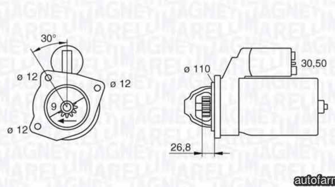 Electromotor FIAT 131 MAGNETI MARELLI 063217154010