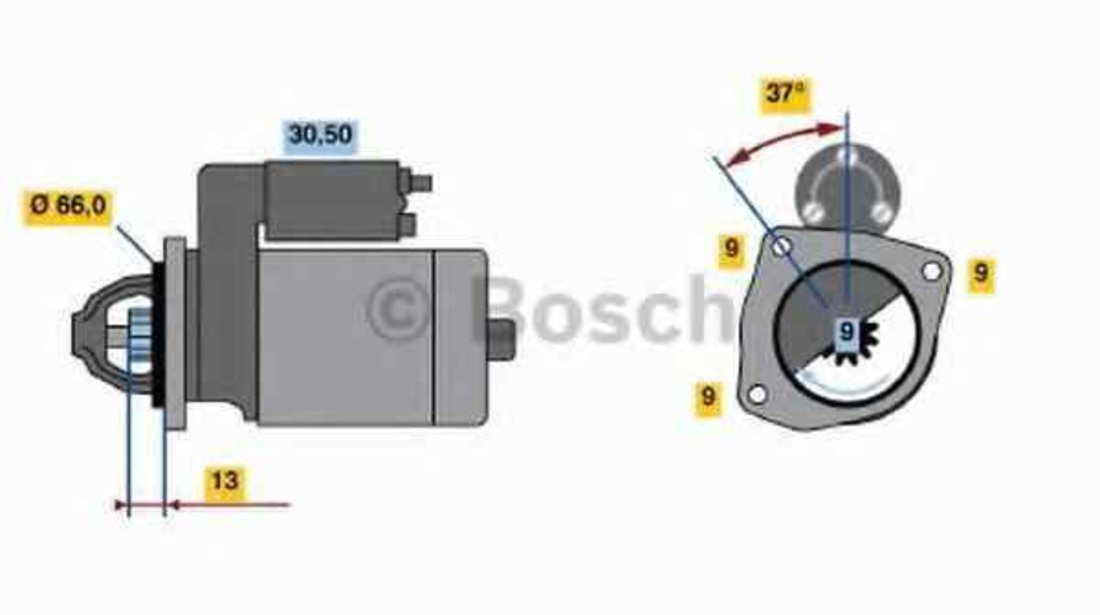 Electromotor FIAT COUPE FA/175 BOSCH 0 986 017 770