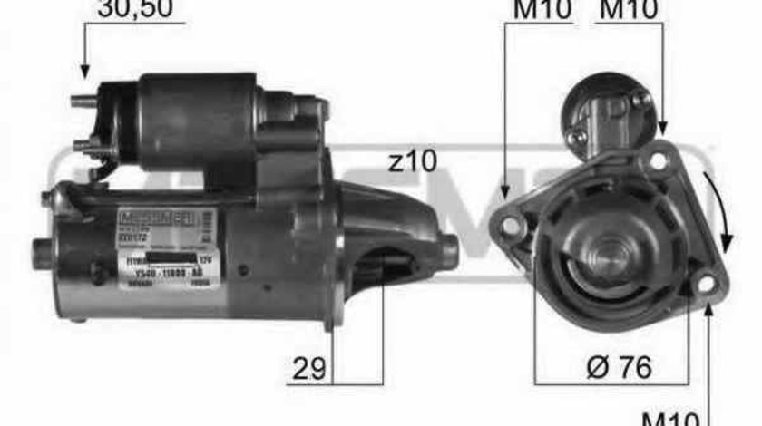 Electromotor FORD FIESTA IV JA JB ERA 220172