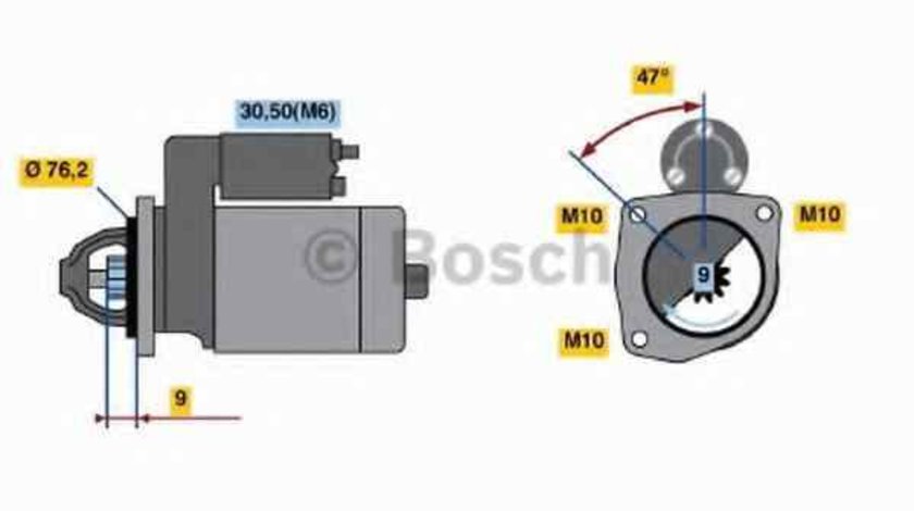 Electromotor FORD FOCUS II DA BOSCH 0 986 021 820