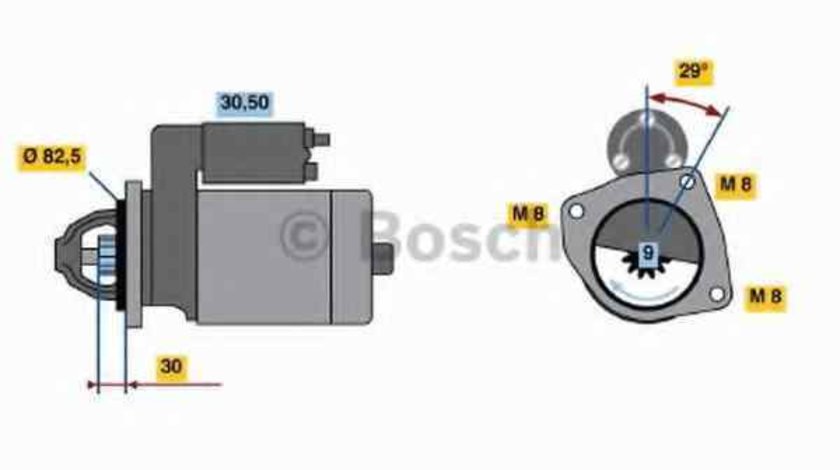 Electromotor IVECO DAILY III caroserie inchisa/combi BOSCH 0 986 018 950