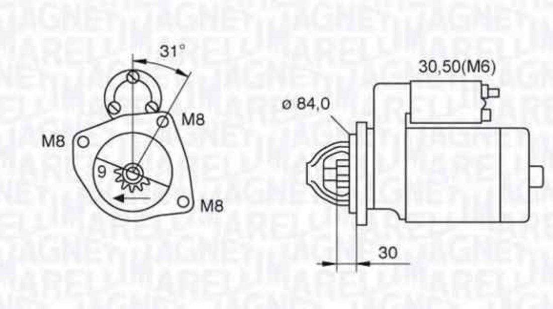 Electromotor IVECO DAILY III platou / sasiu MAGNETI MARELLI 063521093070