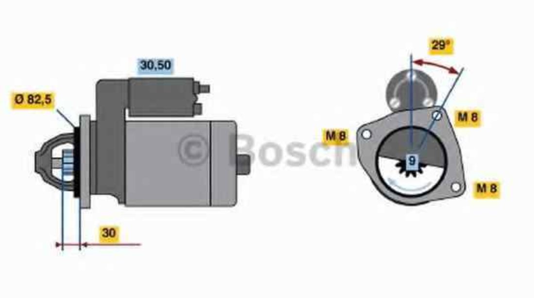 Electromotor IVECO DAILY IV caroserie inchisa/combi BOSCH 0 986 018 950