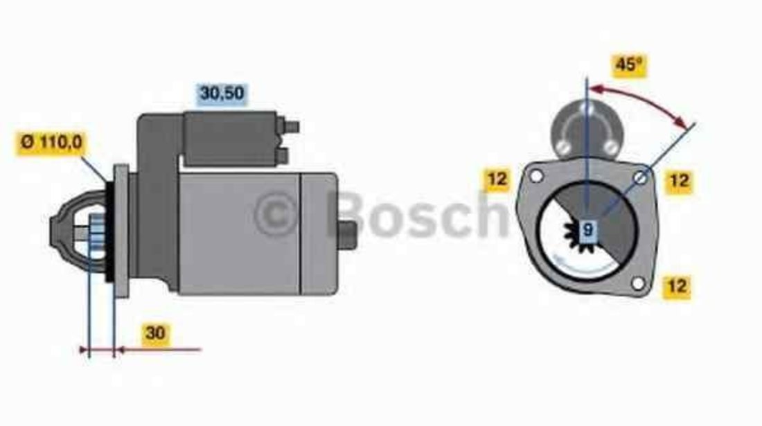 Electromotor IVECO EuroCargo BOSCH 0 001 231 011