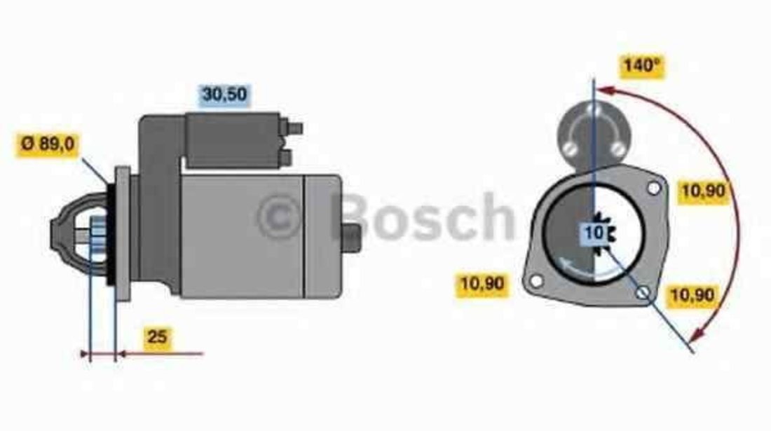 Electromotor IVECO EuroCargo BOSCH 0 986 017 880