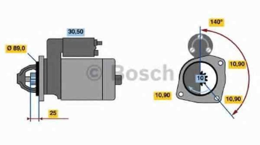 Electromotor IVECO EuroCargo BOSCH 0 986 017 880