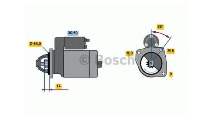 Electromotor Lancia YPSILON (843) 2003-2011 #3 0986021590